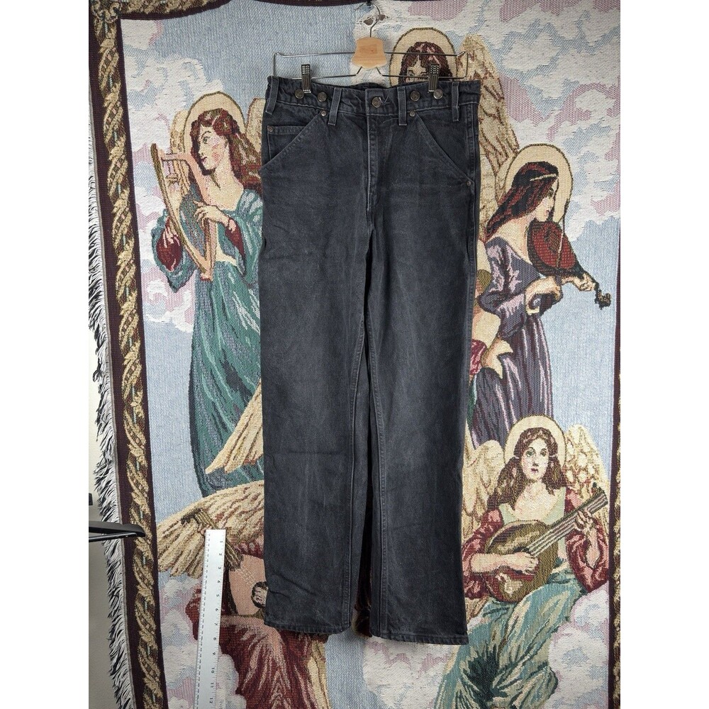 Wild Ass Original Heavyweight Black Denim Jeans 95935 32x30 Made USA
